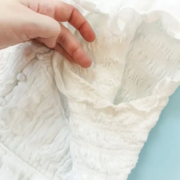 By Anthropologie Peregrine White Eyelet Midi Dress Size XLarge Petite XLP Bride - Picture 5 of 10